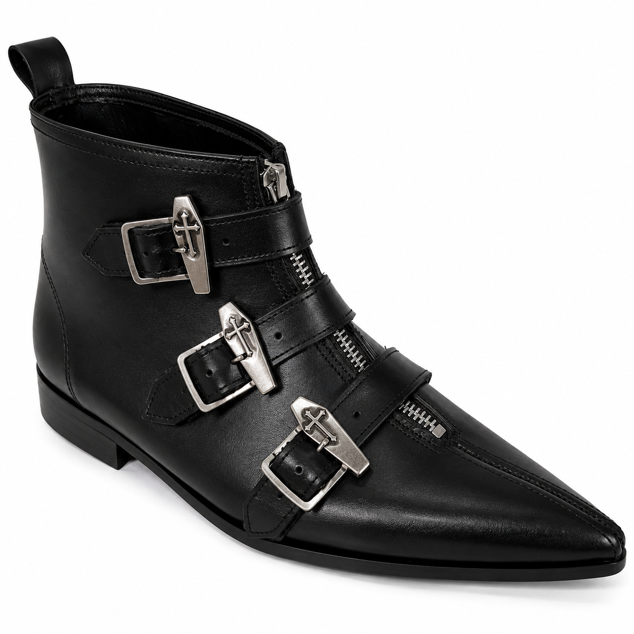 Thea - 3 Coffin Buckle Winklepicker