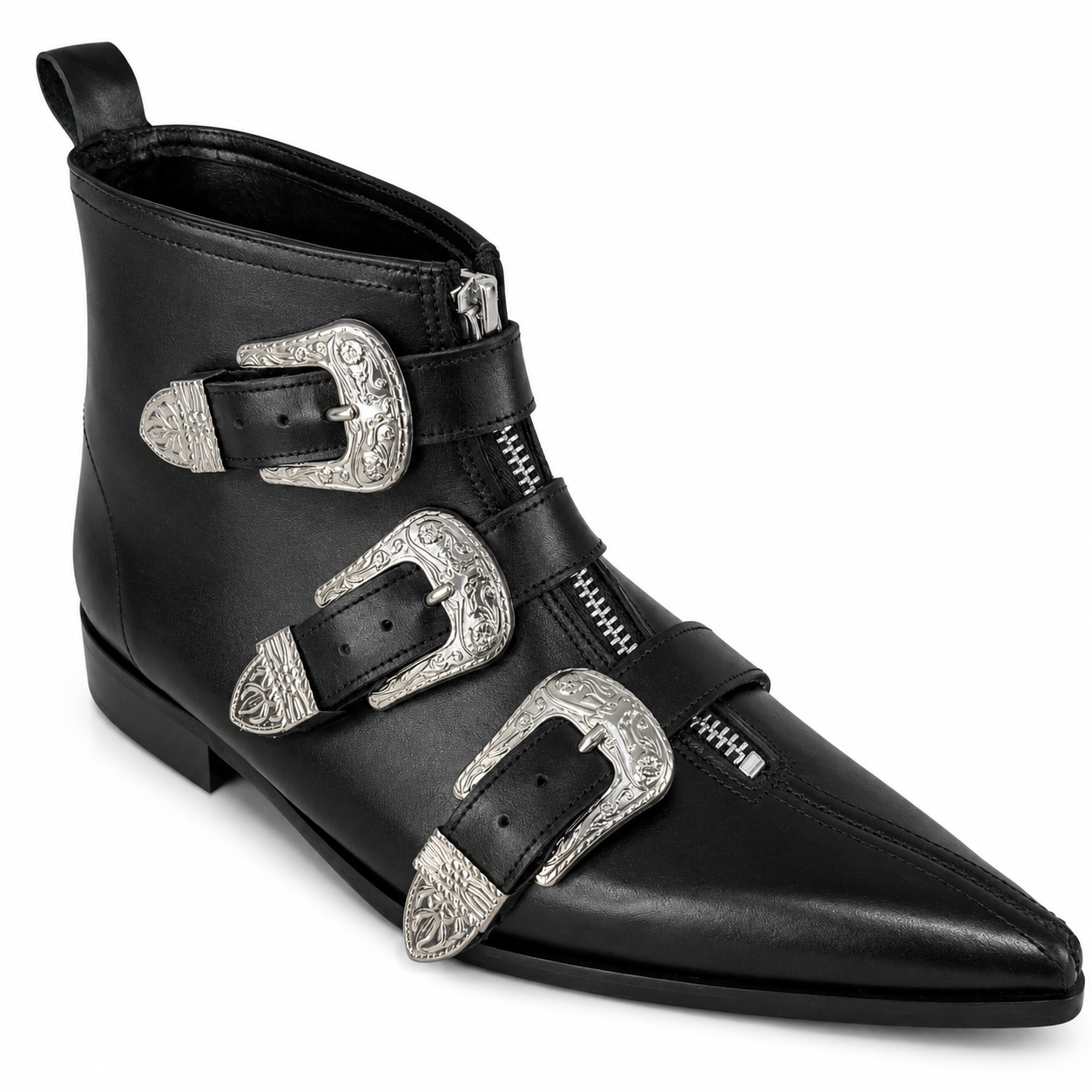 Thea - 3 Cowboy Buckle Winklepicker