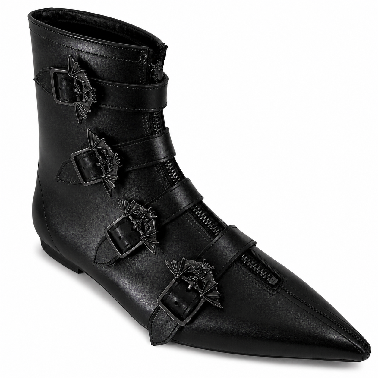 Evie - 4 Bat Buckle Pike (Black Edition)