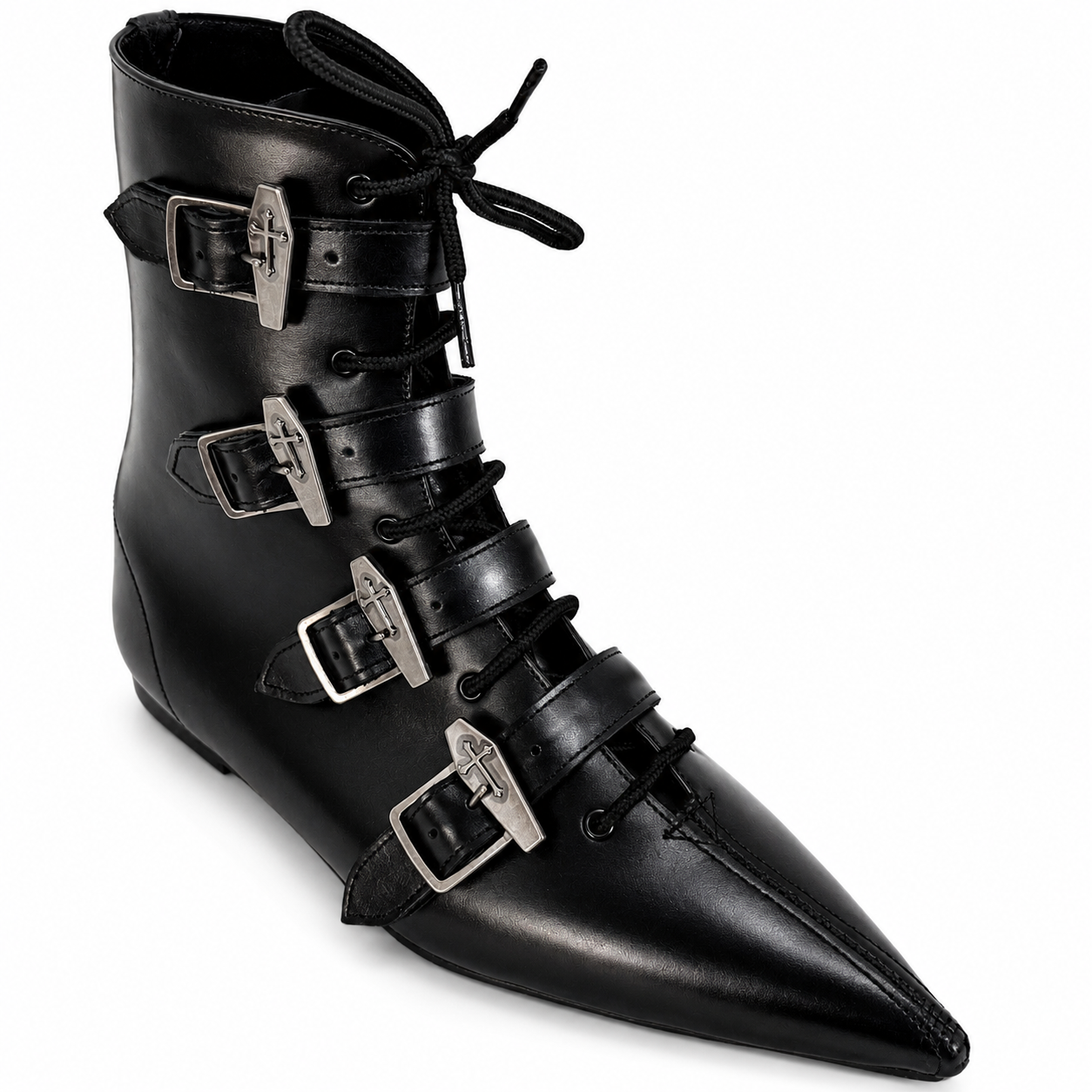 Albie - 4 Coffin Buckle Lace Up Pike