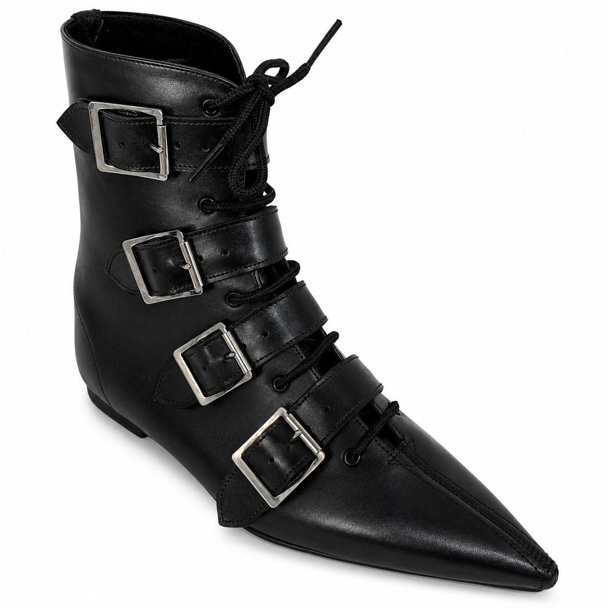 Albie - 4 Big Buckle Lace Up Pike