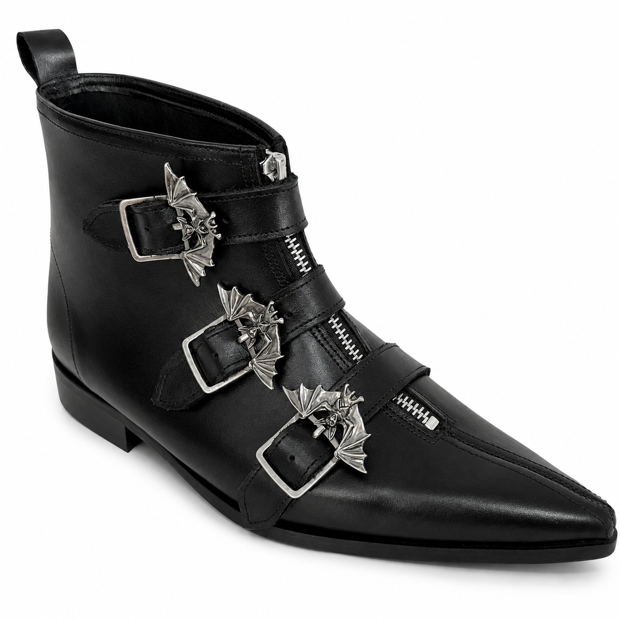 Thea - 3 Bat Buckle Winklepicker