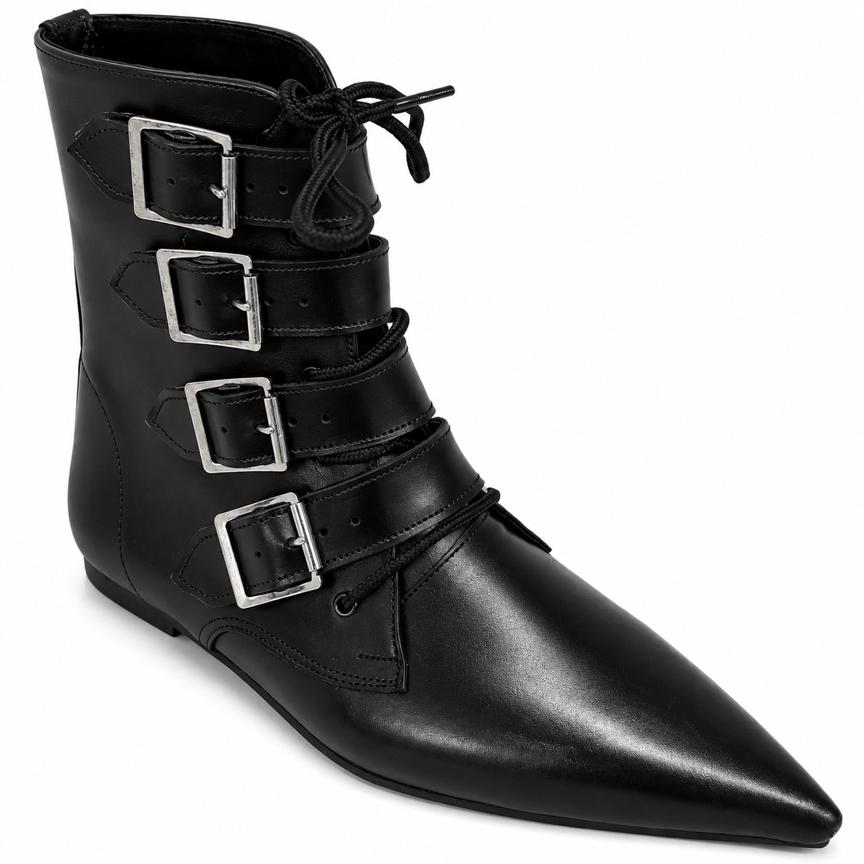 Benjamin - 4 Big Buckle Lace Up Pike