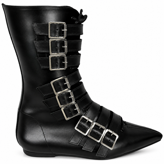 Louie - 9 Buckle Lace Up Pike