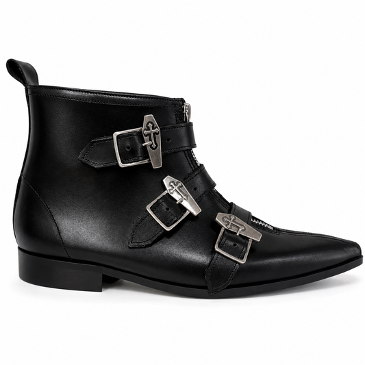 Thea - 3 Coffin Buckle Winklepicker