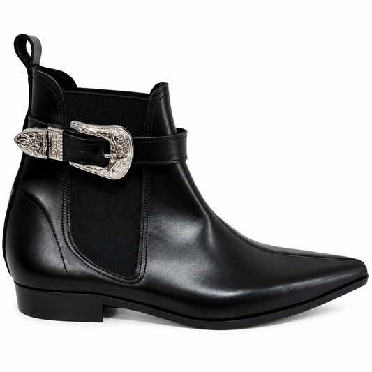 Monica - Chelsea Cowboy Buckle Winklepicker