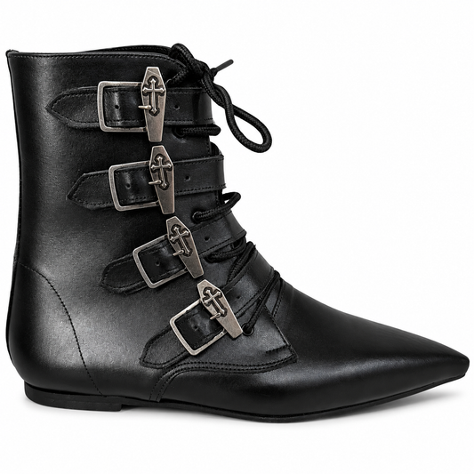 Benjamin - 4 Coffin Buckle Lace Up Pike
