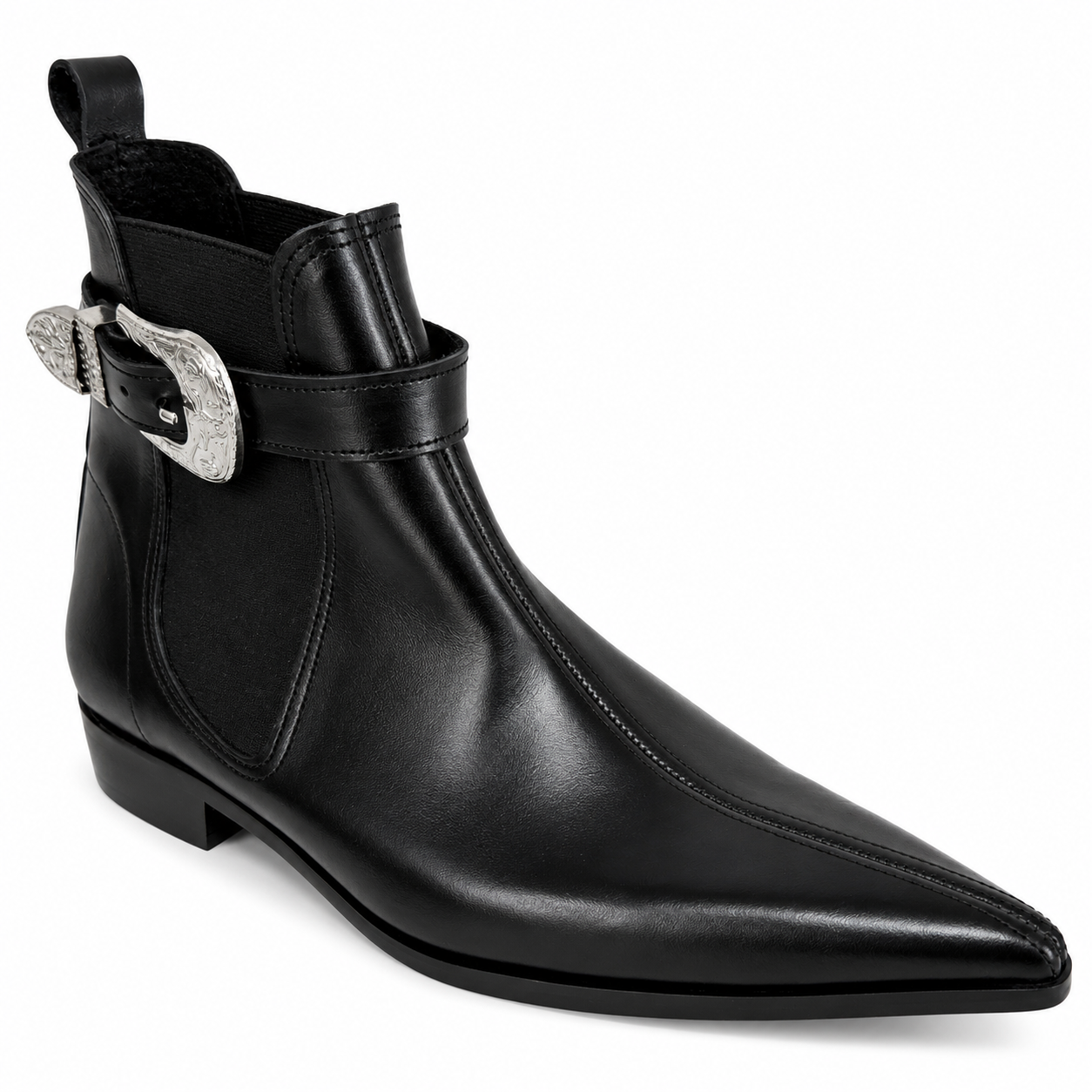 Monica - Chelsea Cowboy Buckle Winklepicker