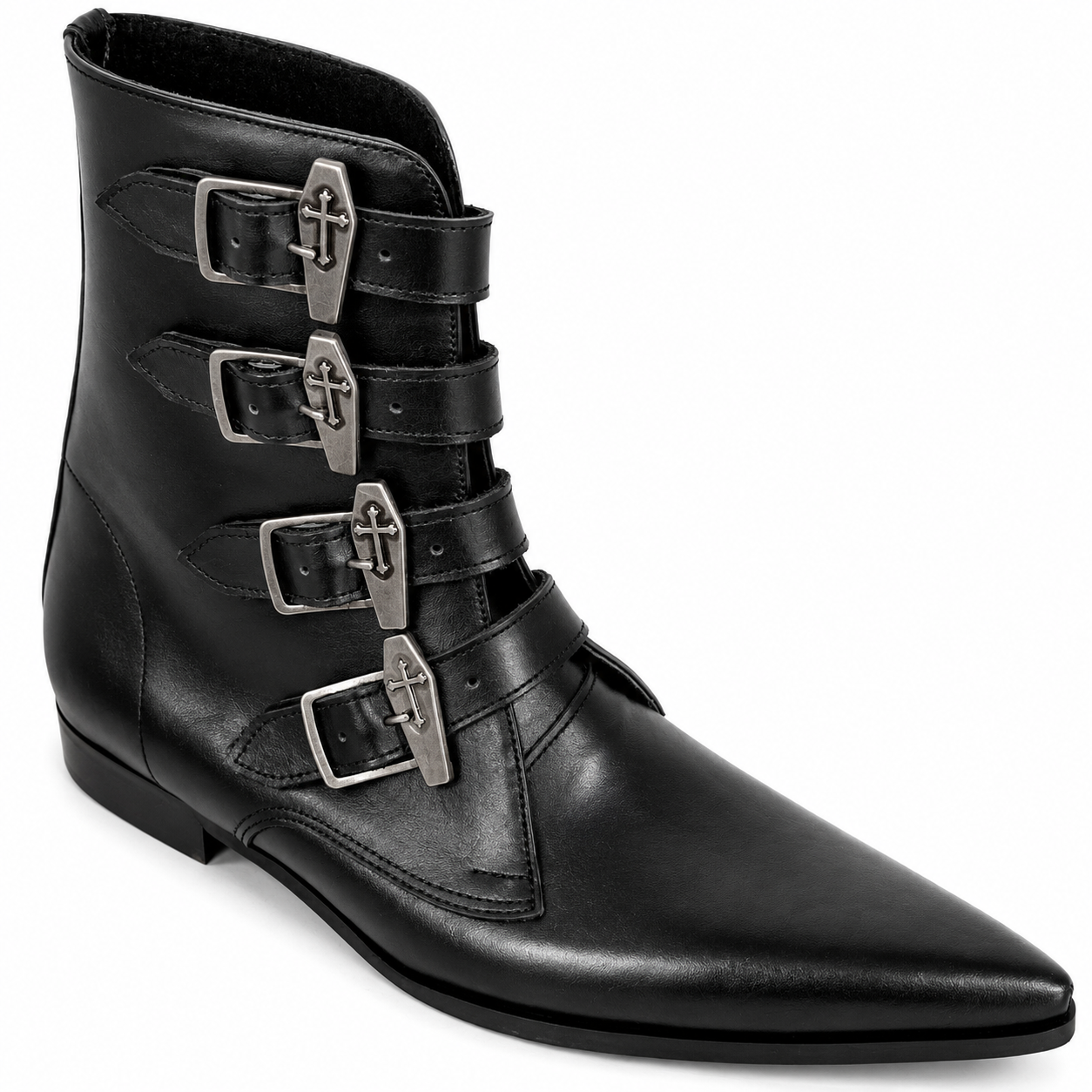 Benjamin - 4 Coffin Buckle Winklepicker