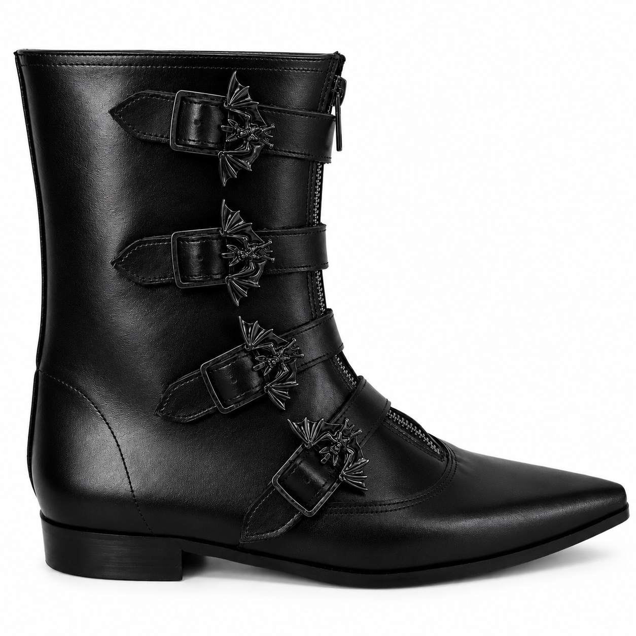 Isaac - 4 Bat Buckle Winklepicker (Black Edition)