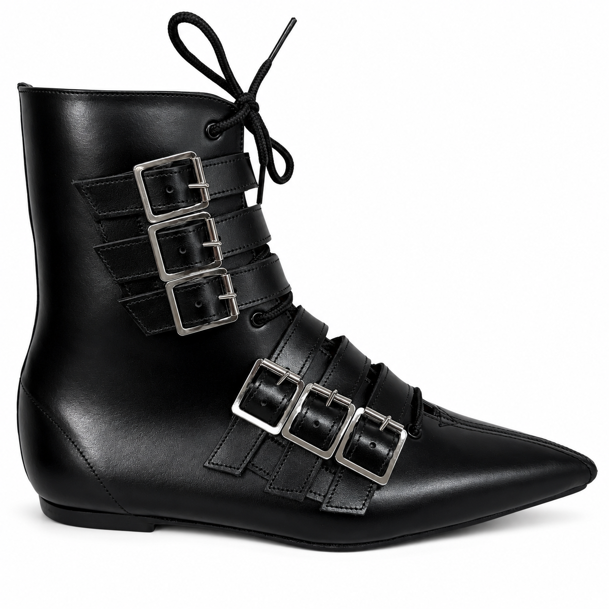 Albie - 6 Buckle Lace Up Pike