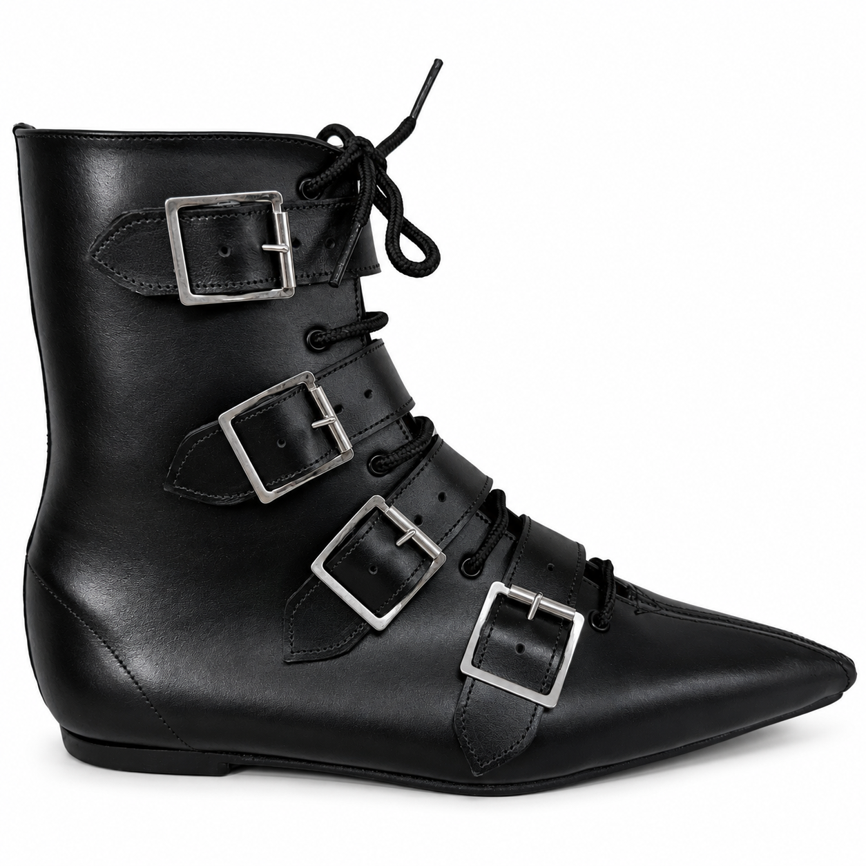 Albie - 4 Big Buckle Lace Up Pike
