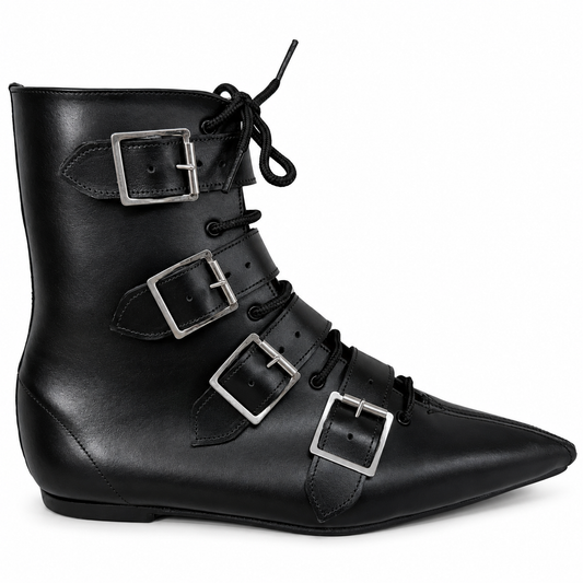 Albie - 4 Big Buckle Lace Up Pike