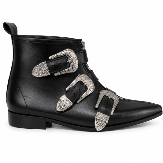 Thea - 3 Cowboy Buckle Winklepicker