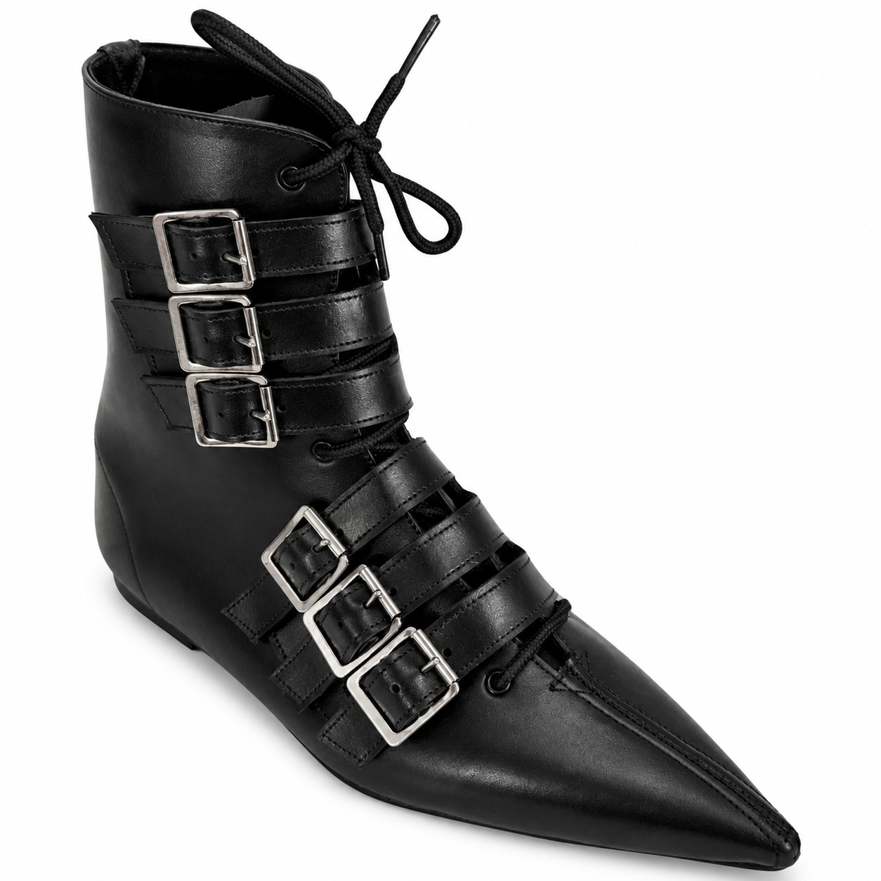 Albie - 6 Buckle Lace Up Pike