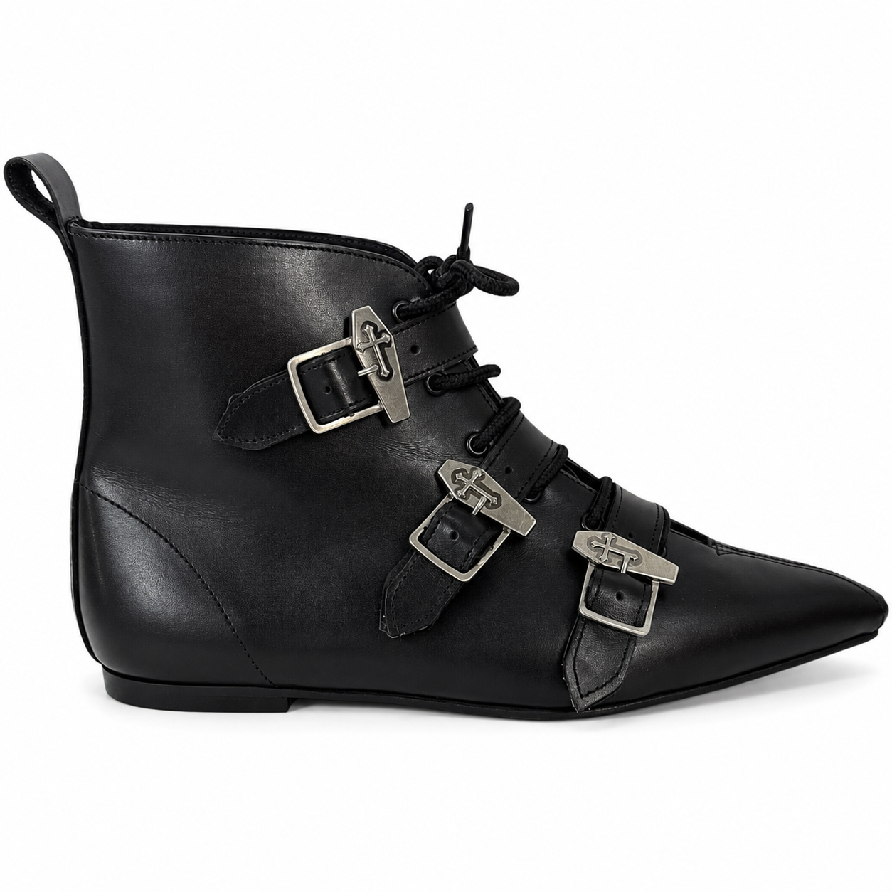 Harley - 3 Coffin Buckle Lace Up Pike