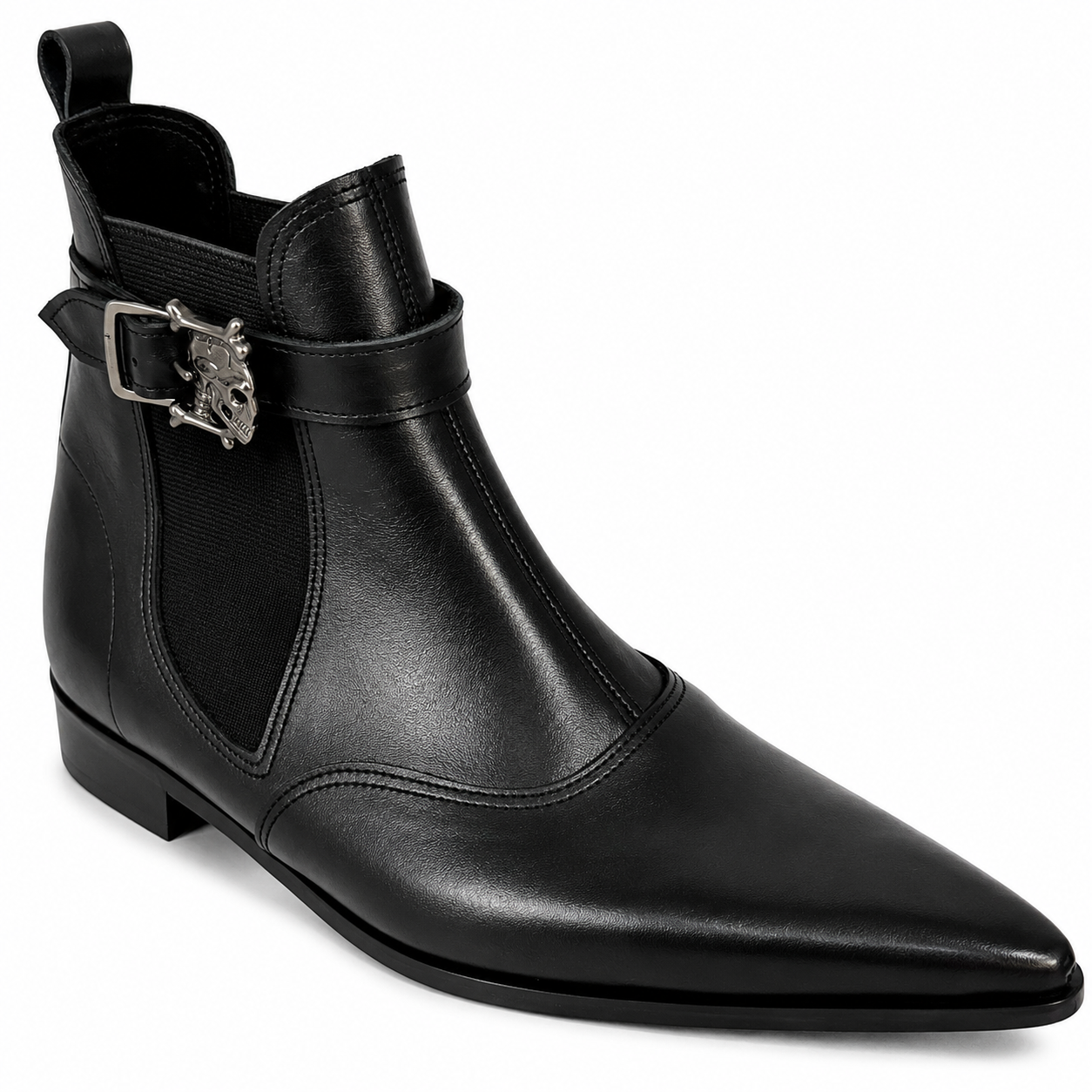 Oliver - Chelsea Skull Buckle Winklepicker