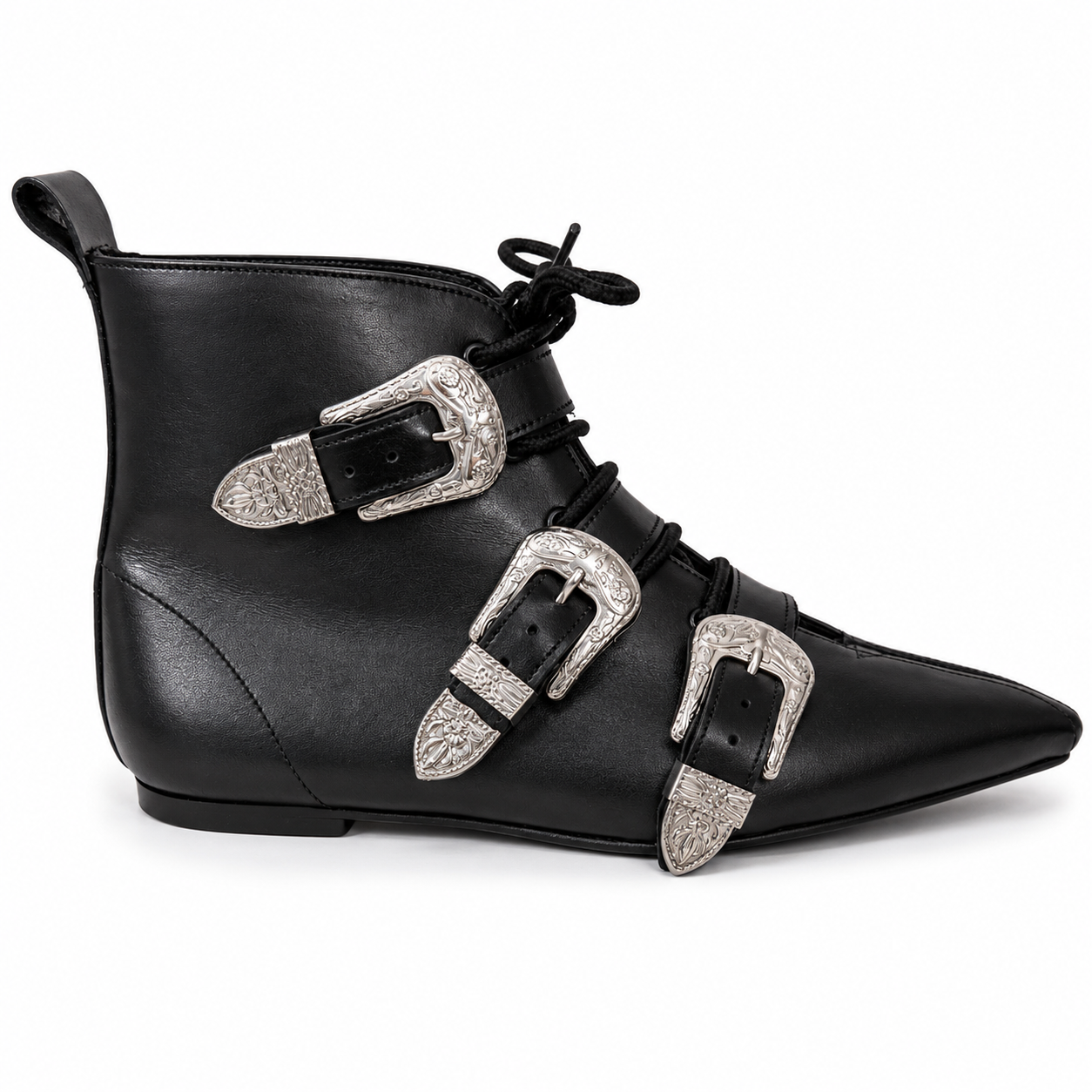 Harley - 3 Cowboy Buckle Lace Up Pike