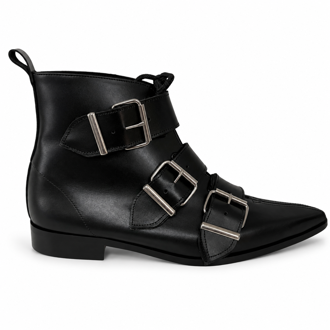 Harley - 3 Grande Buckle Lace Up Winklepicker