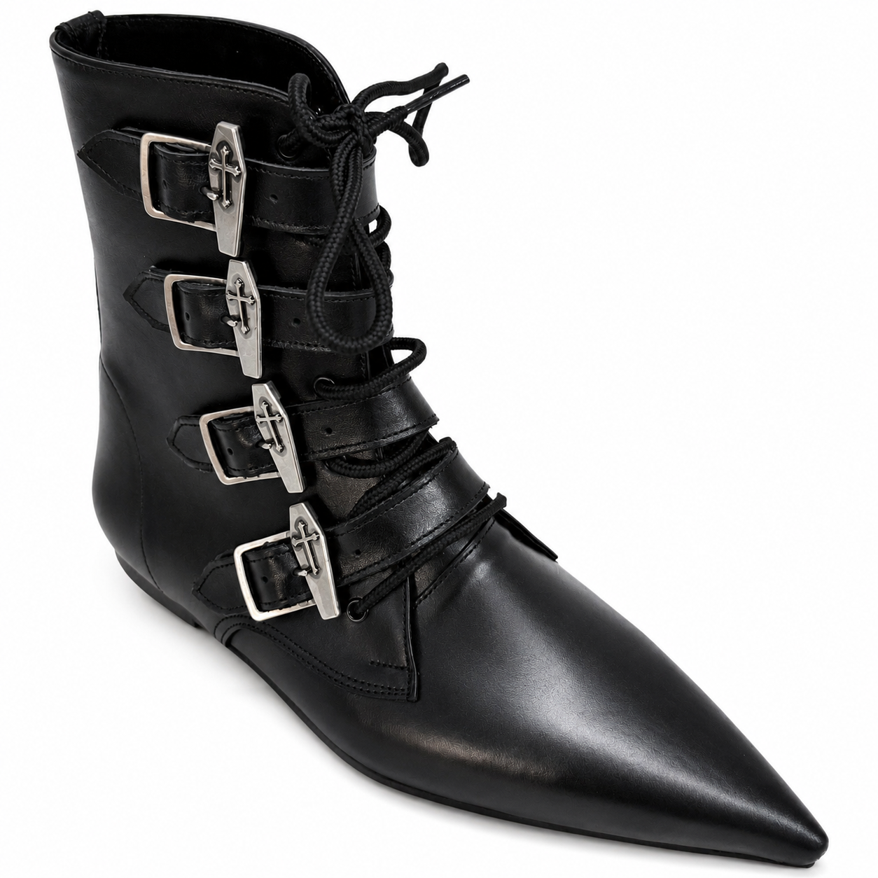 Benjamin - 4 Coffin Buckle Lace Up Pike