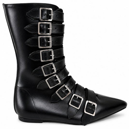 Louie - 9 Individual Buckle Lace Up Pike