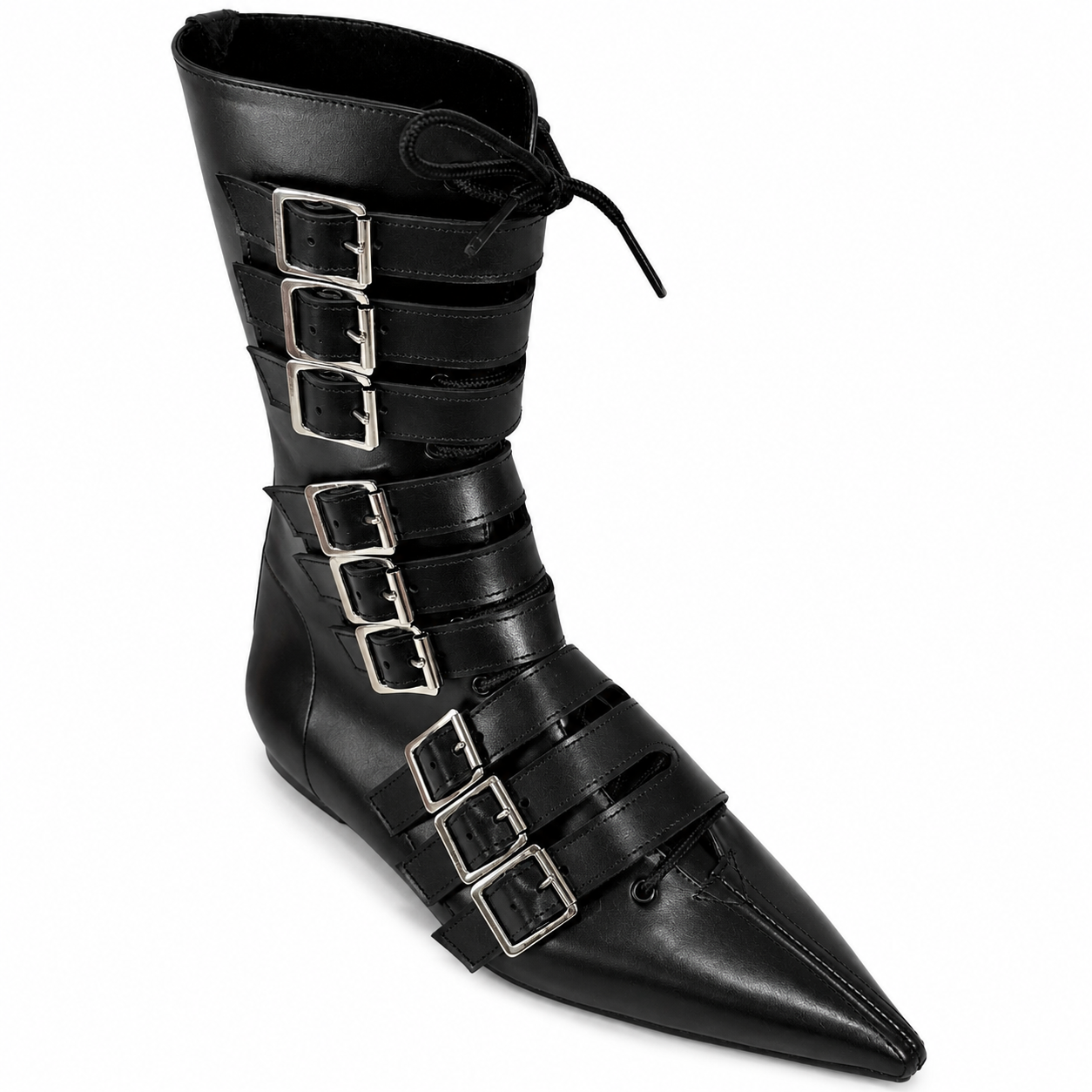 Louie - 9 Buckle Lace Up Pike