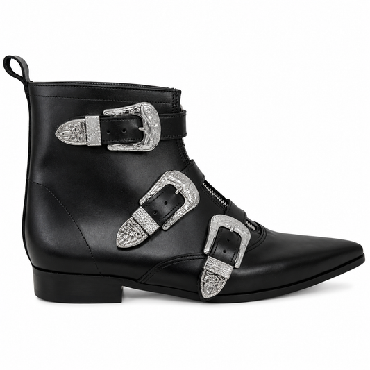 Jace - 3 Cowboy Buckle Winklepicker