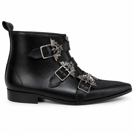 Thea - 3 Bat Buckle Winklepicker
