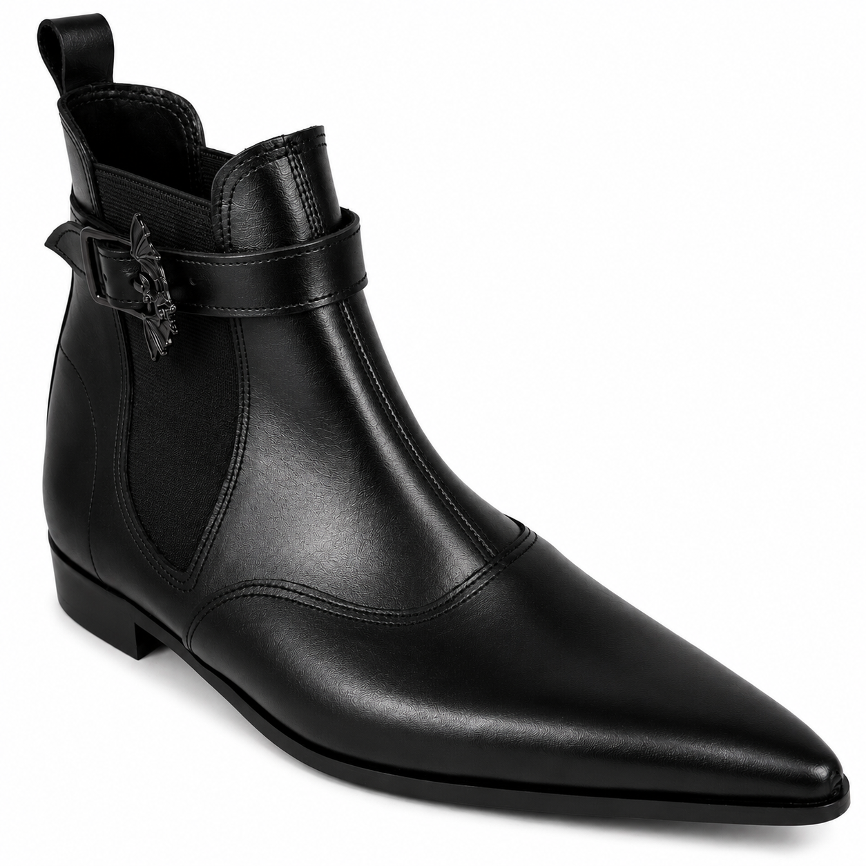 Oliver - Chelsea Bat Buckle Winklepicker (Black Edition)