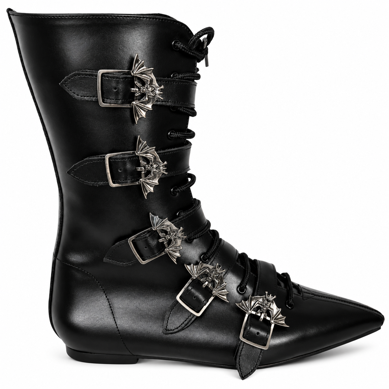 Louie - 5 Bat Buckle Lace Up Pike
