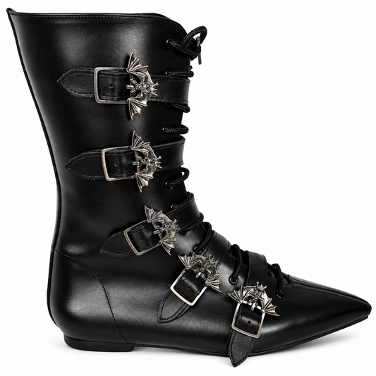 Louie - 5 Bat Buckle Lace Up Pike