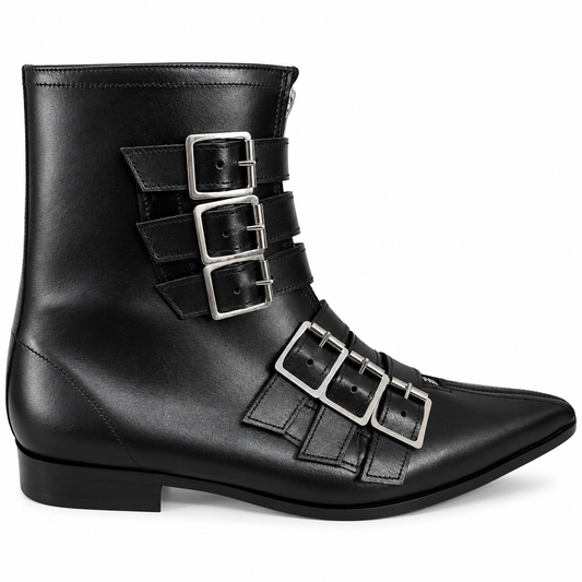 Evie - 6 Buckle Winklepicker